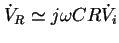 $\dot V_R\simeq j\omega CR\dot V_i$