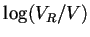 $\log(V_R/V)$