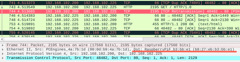 wireshark http log retrans