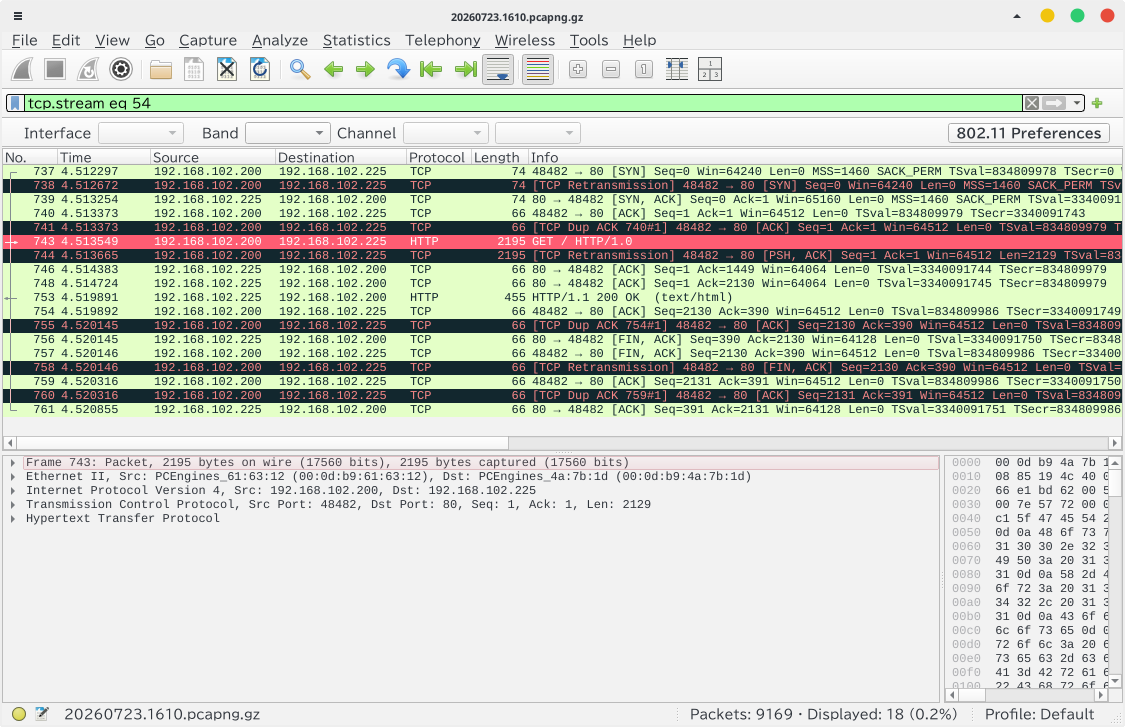 wireshark http tcpflow result
