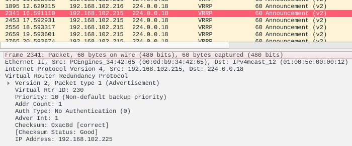 wireshark vrrp overview