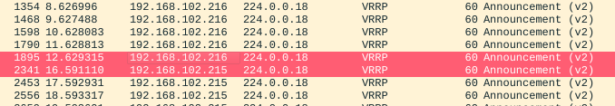 wireshark vrrp switch vip